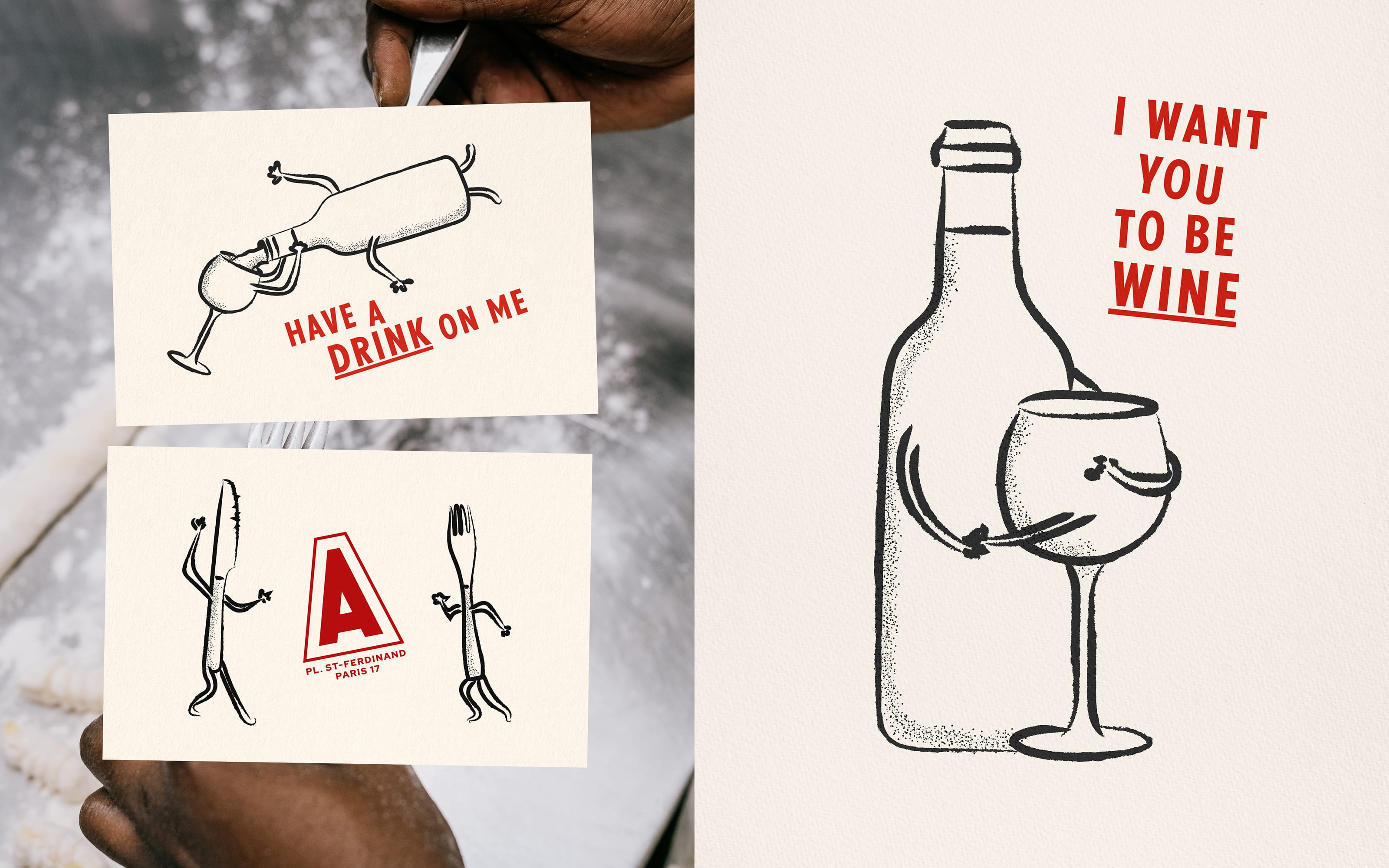 Agapes : branding of a restaurant in Paris © Pierre d'Alteroche