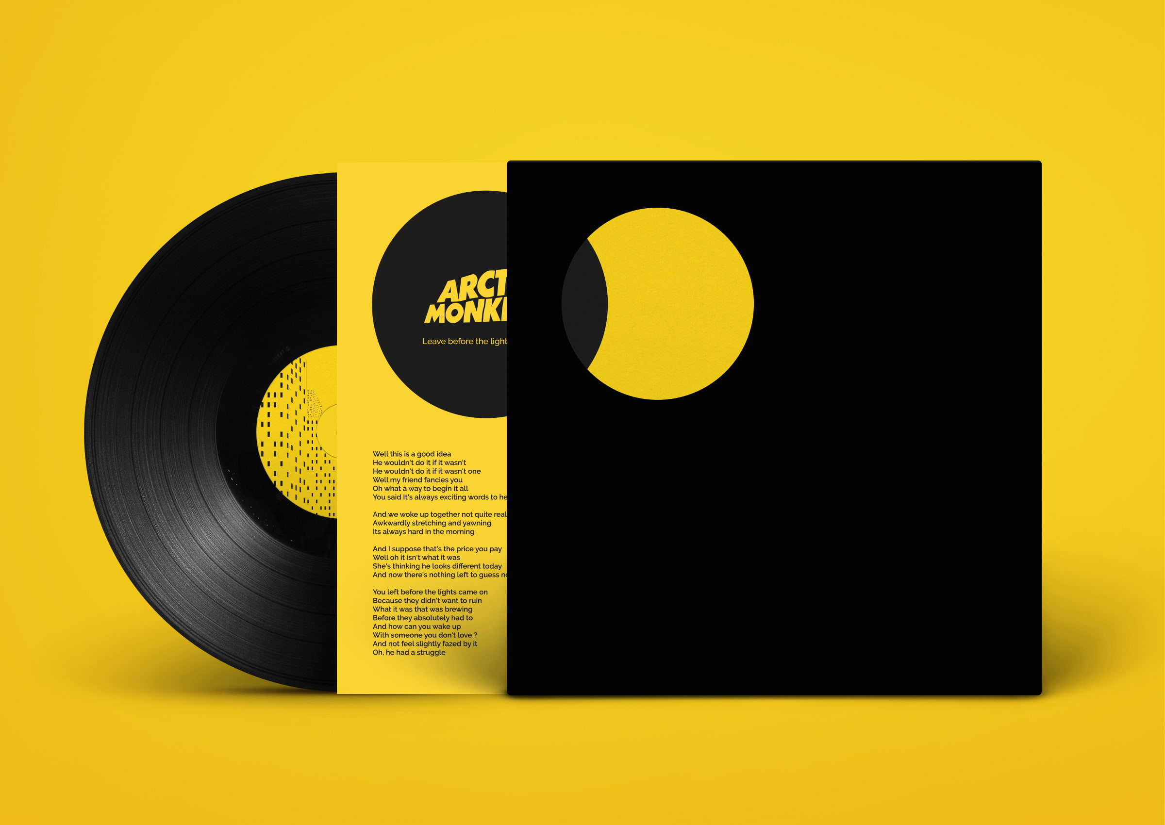 Arctic Monkeys vinyl cover © Pierre d'Alteroche