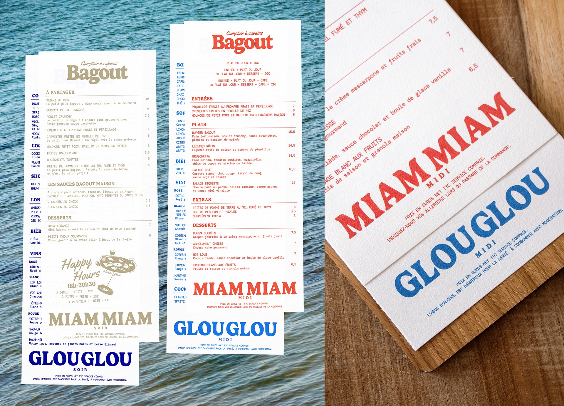 Bagout : branding of a bistrot in La Rochelle © Pierre d'Alteroche