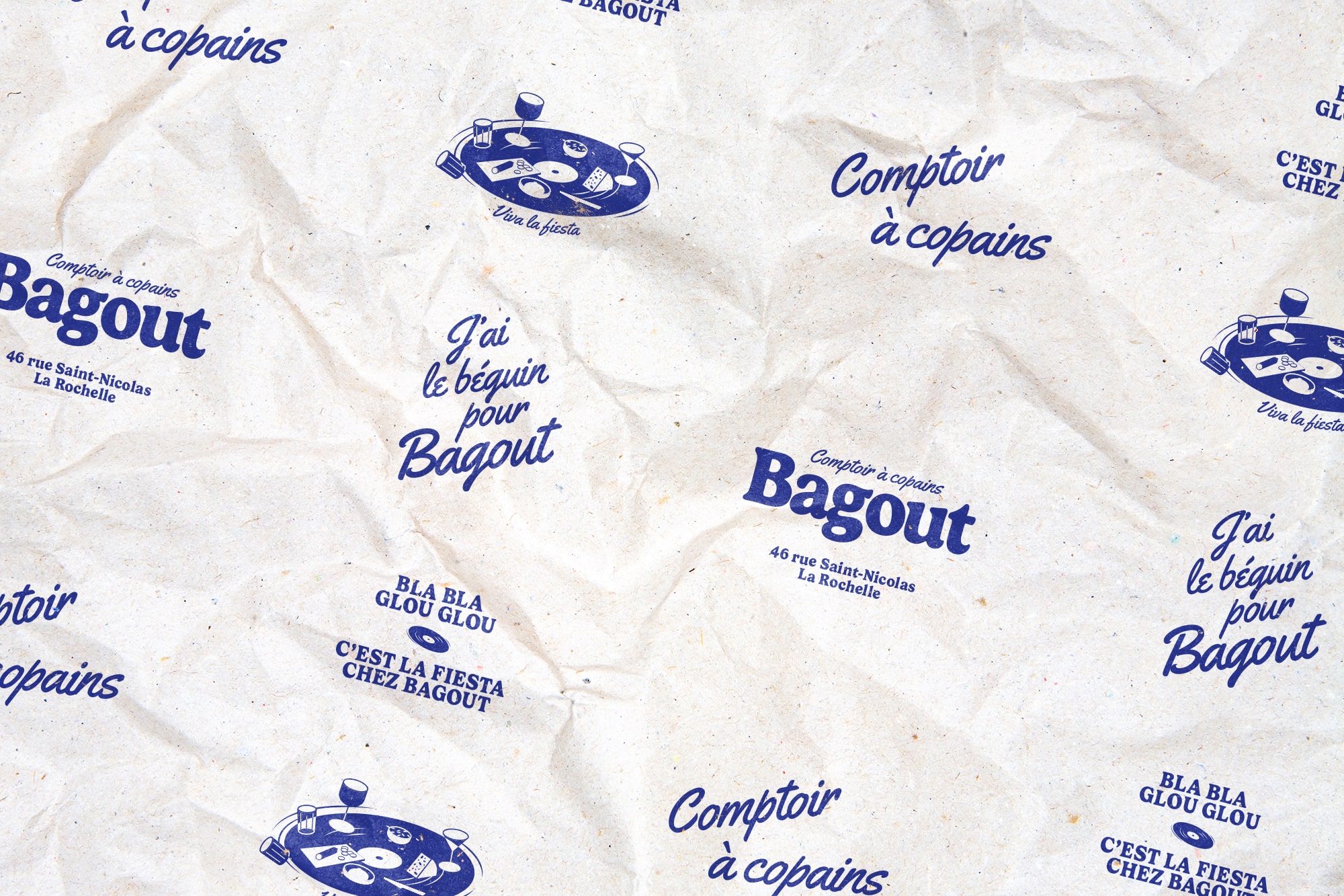 Bagout : branding of a bistrot in La Rochelle © Pierre d'Alteroche