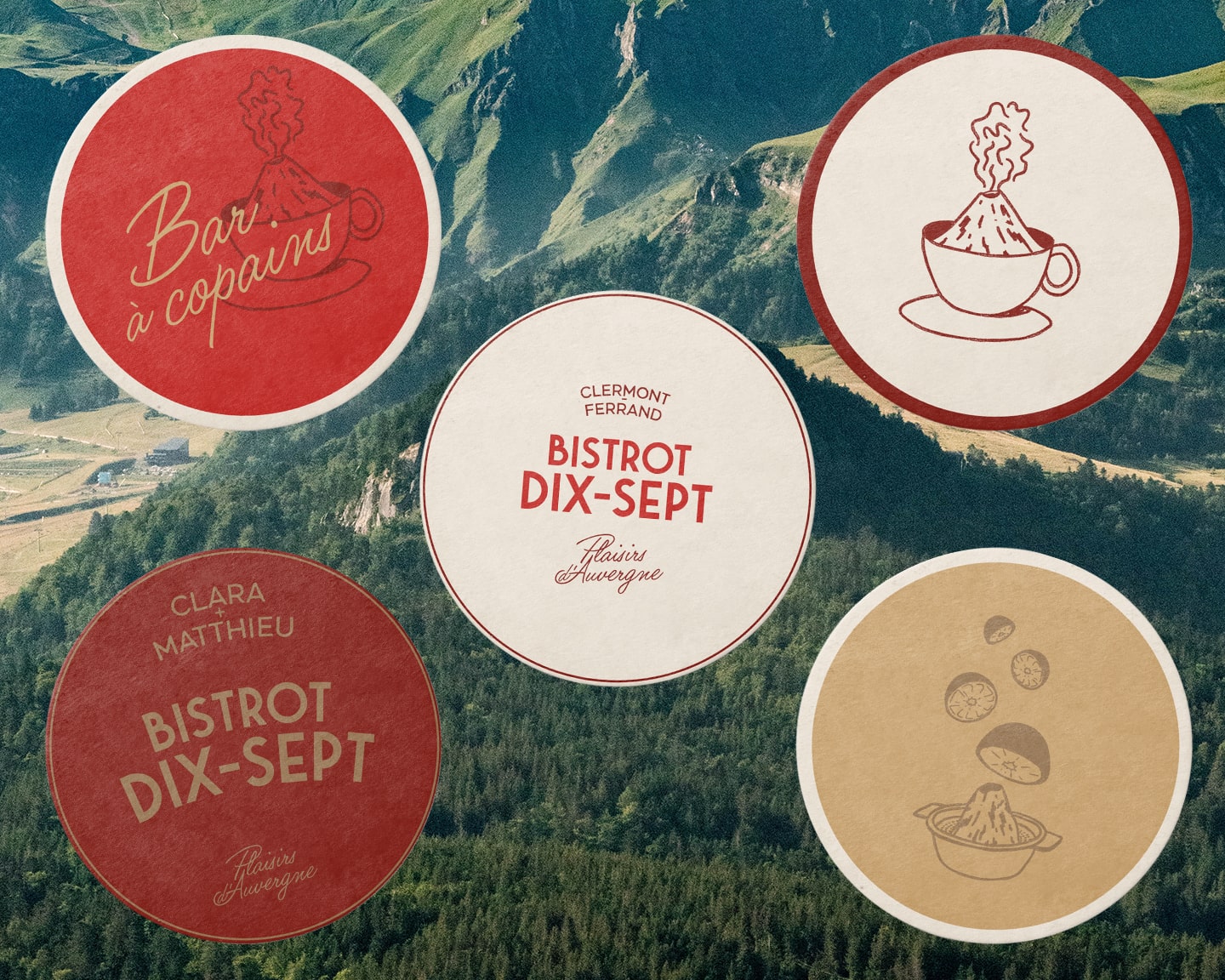 Bistrot 17 : branding of a bistrot in Auvergne © Pierre d'Alteroche