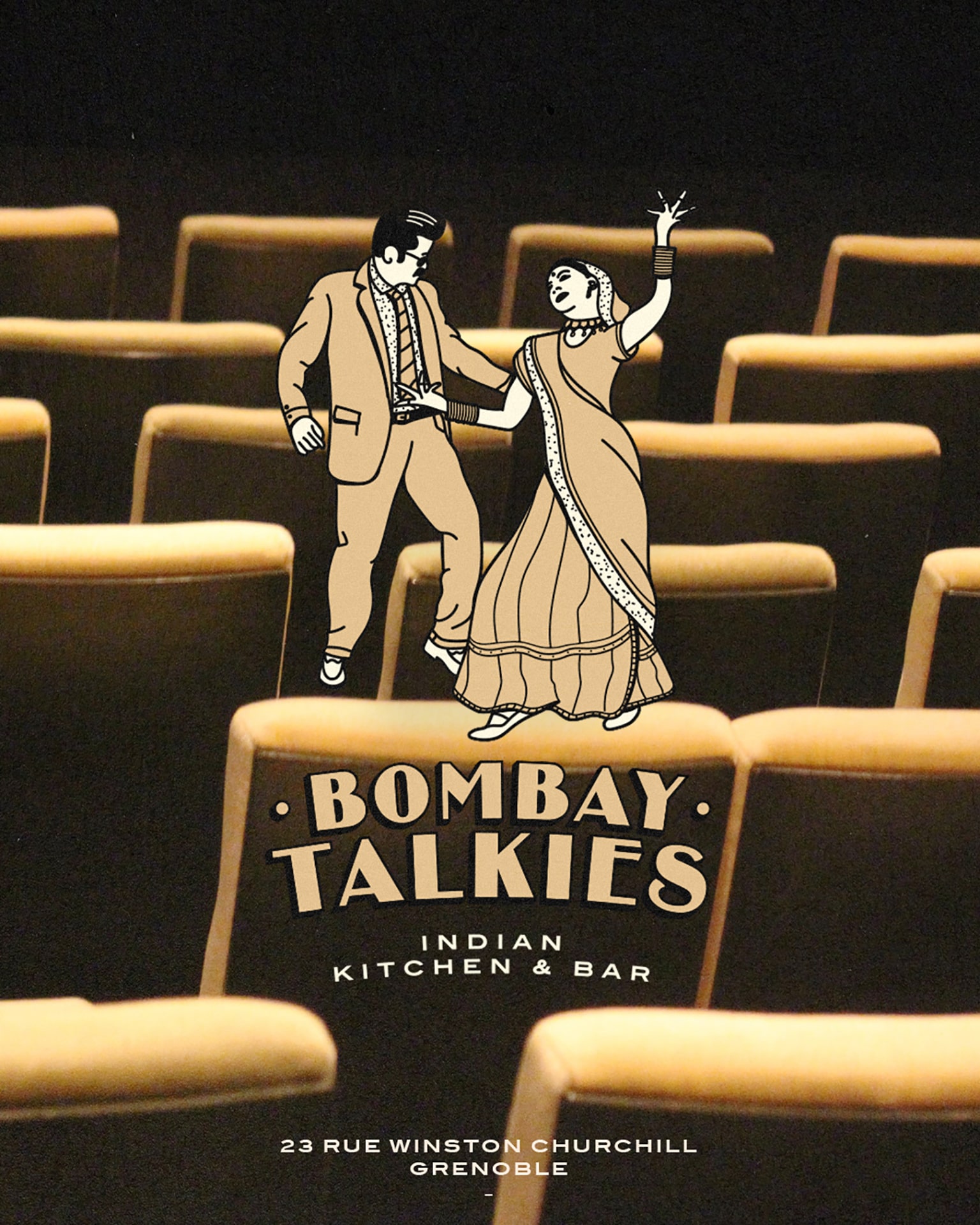 Bombay Talkies : branding of an indian kitchen & bar © Pierre d'Alteroche