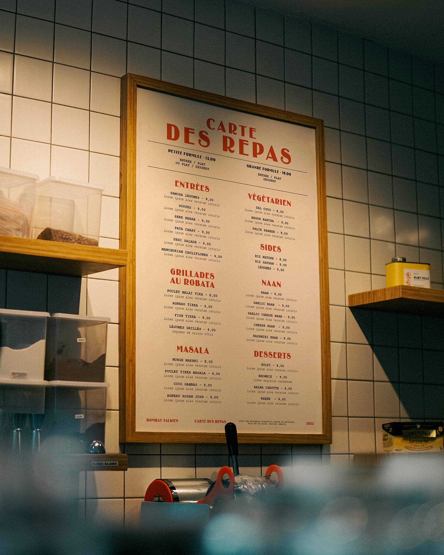 Bombay Talkies : branding of an indian kitchen & bar © Pierre d'Alteroche