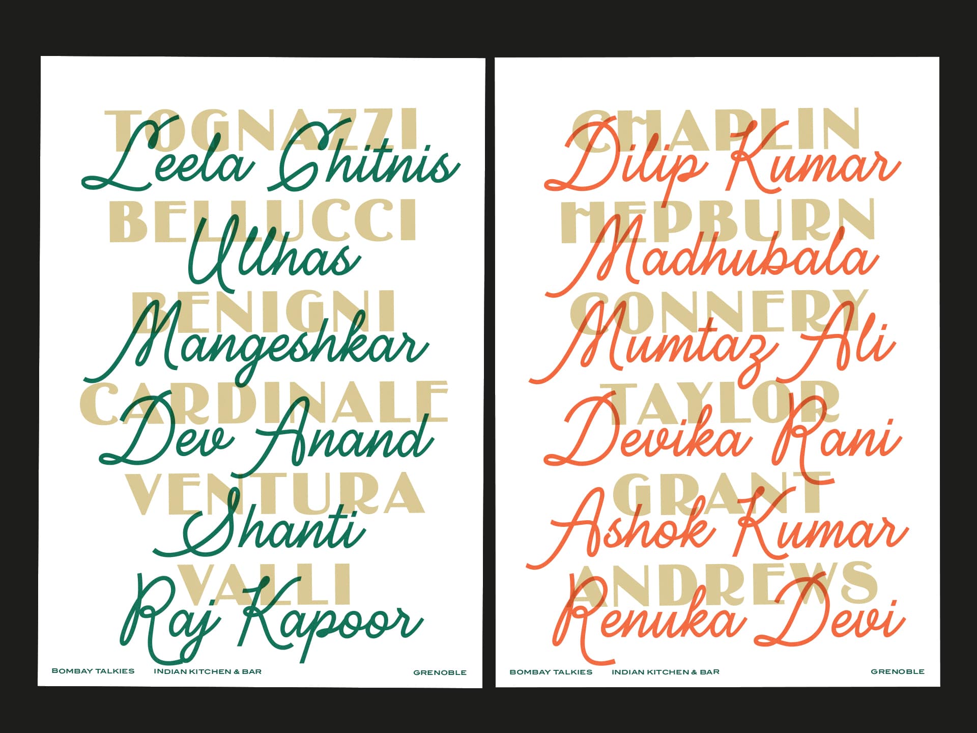 Bombay Talkies : branding of an indian kitchen & bar © Pierre d'Alteroche