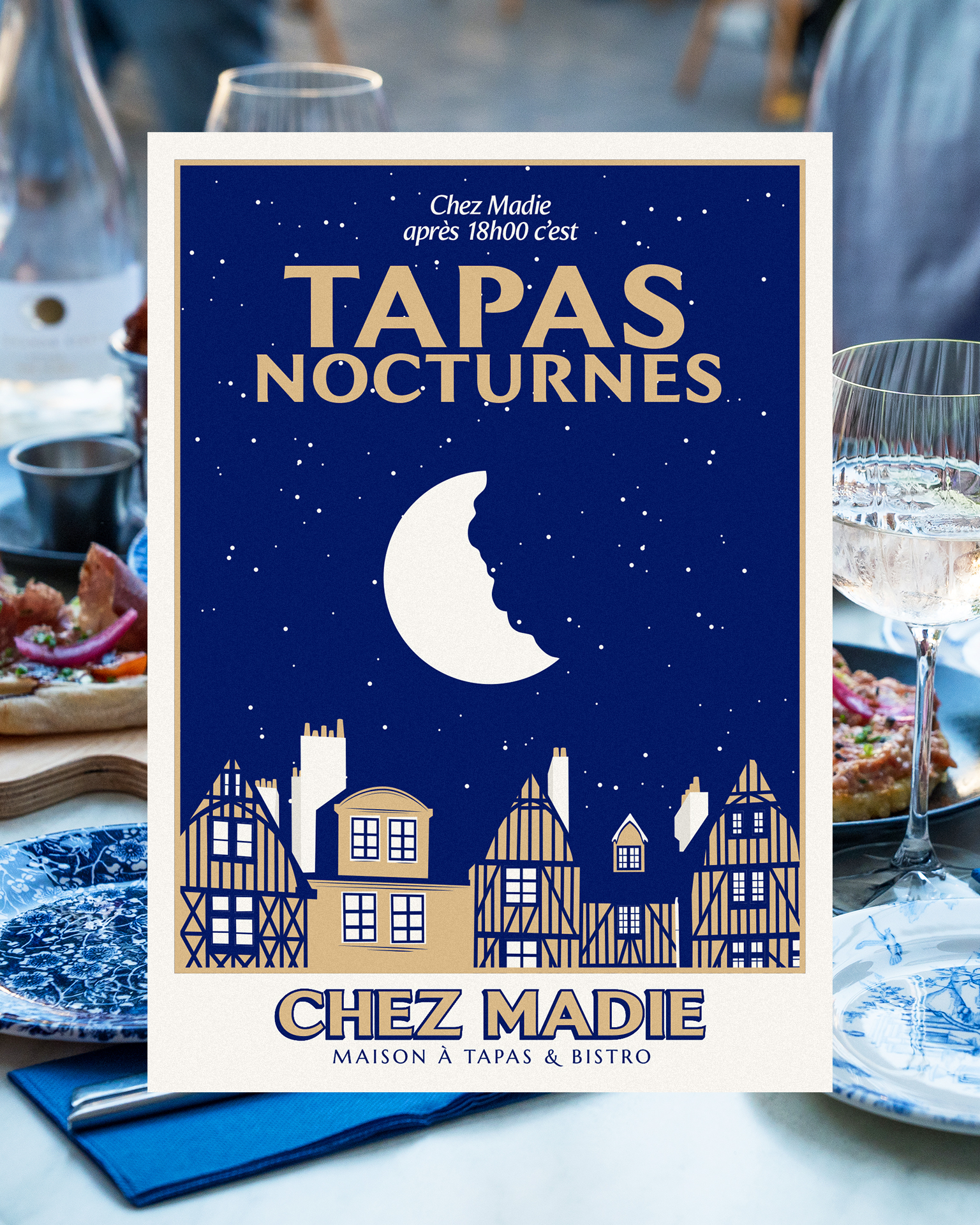 Chez Madie : branding of the restaurant © Pierre d'Alteroche