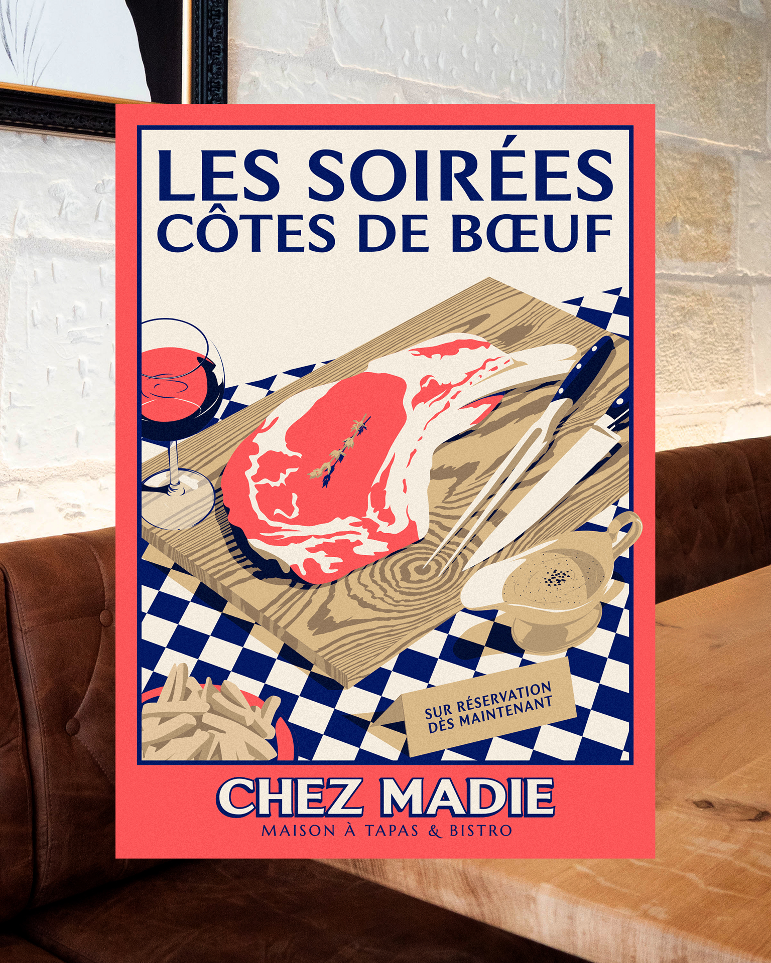 Chez Madie : branding of the restaurant © Pierre d'Alteroche
