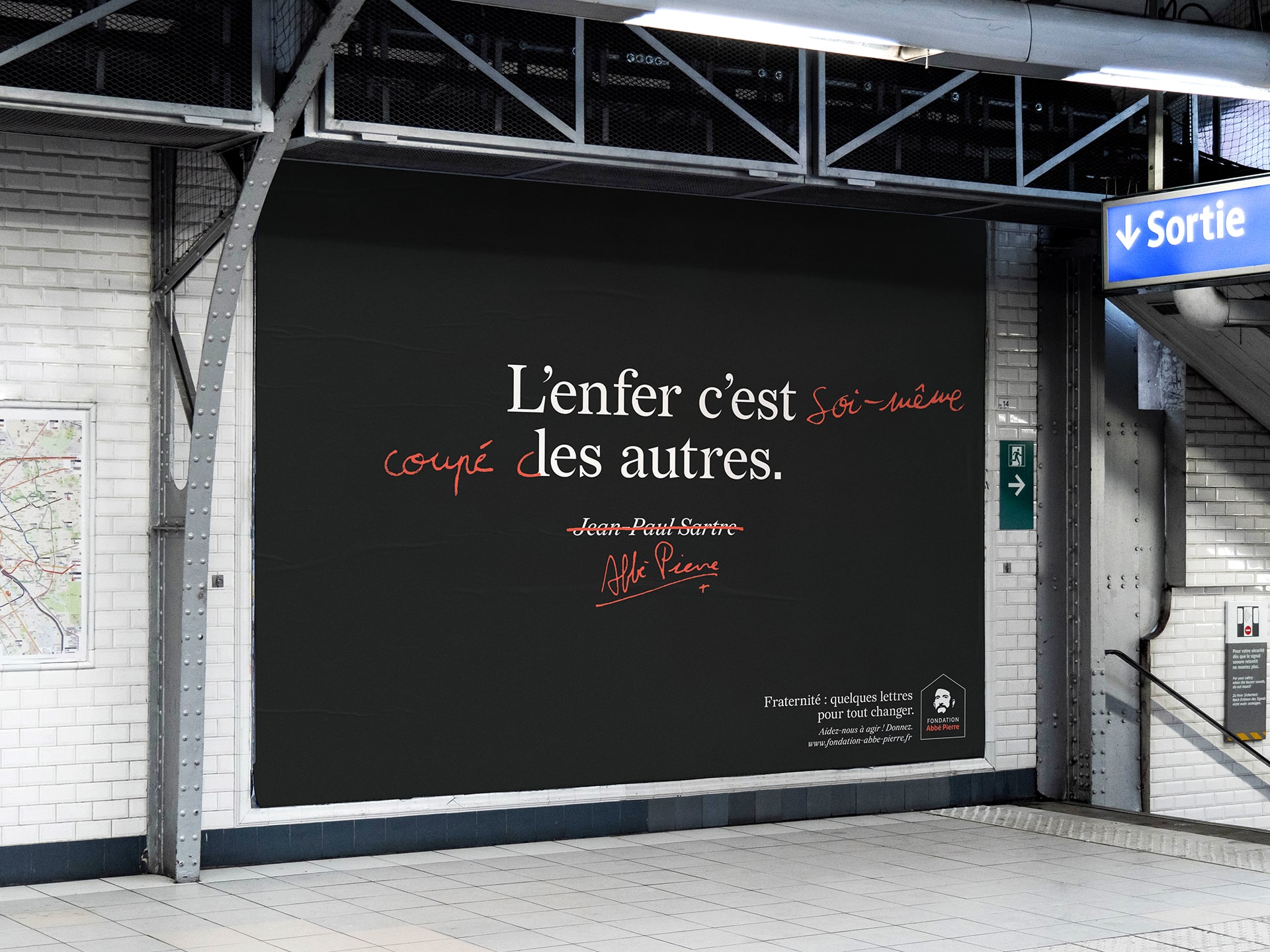 Fondation Abbé Pierre : advertising campaign © Pierre d'Alteroche