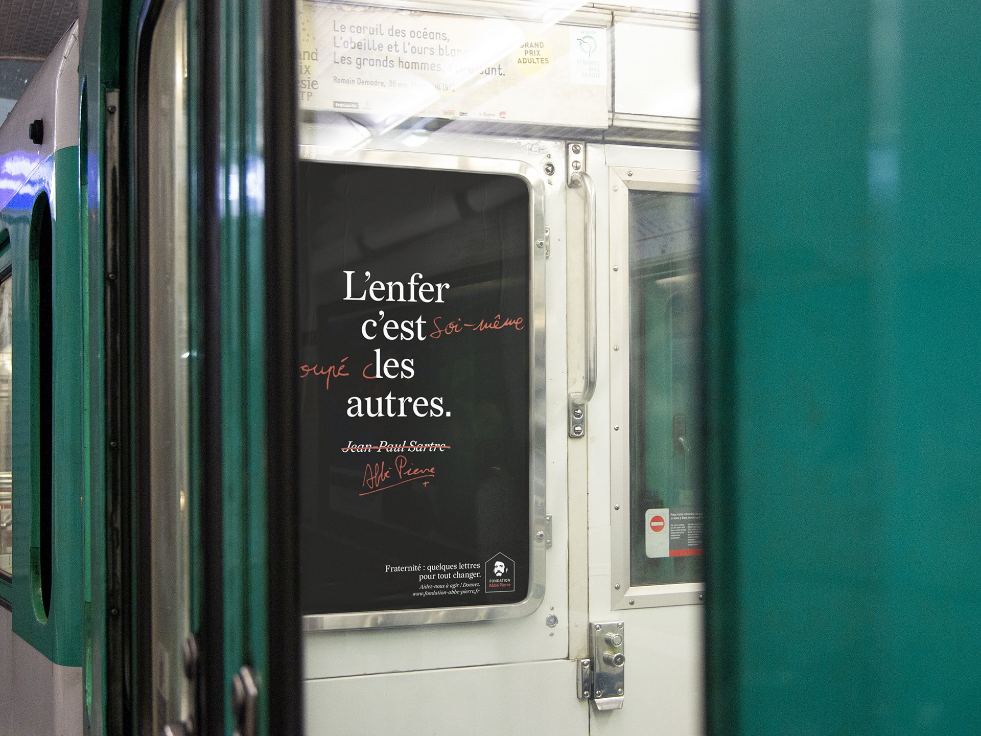 Fondation Abbé Pierre : advertising campaign © Pierre d'Alteroche