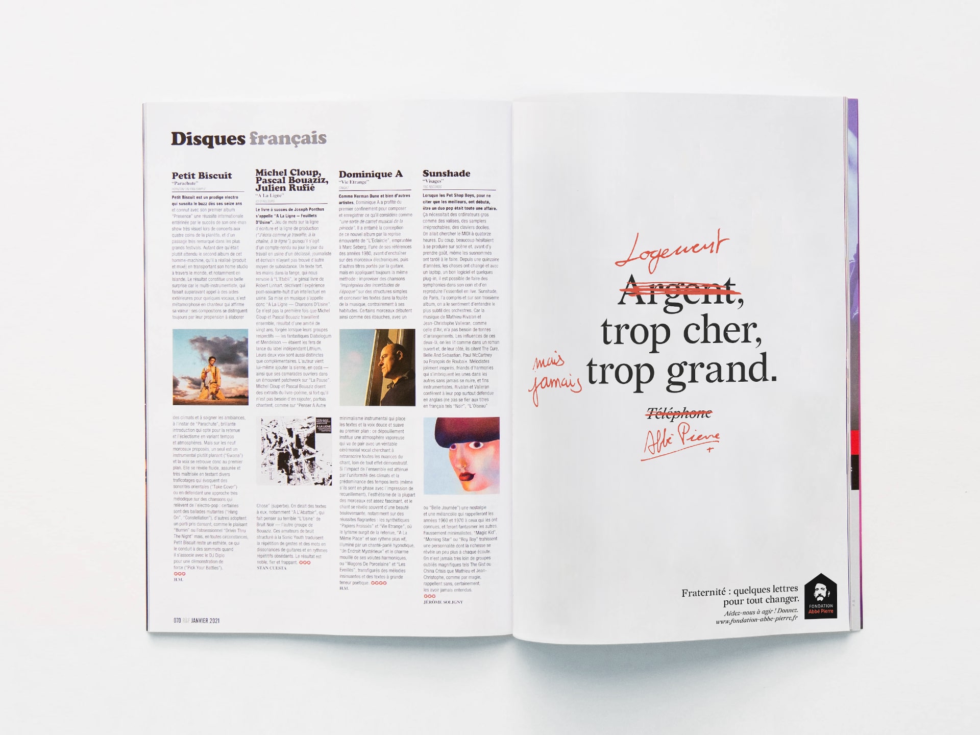 Fondation Abbé Pierre : advertising campaign © Pierre d'Alteroche