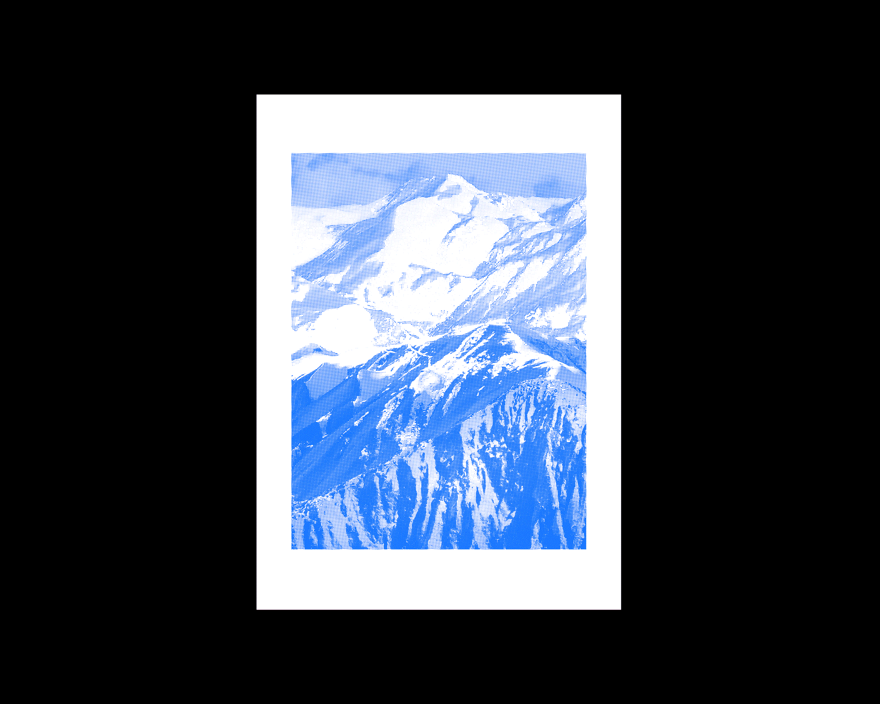 Photography and screen printing about high french landscapes © Pierre d'Alteroche