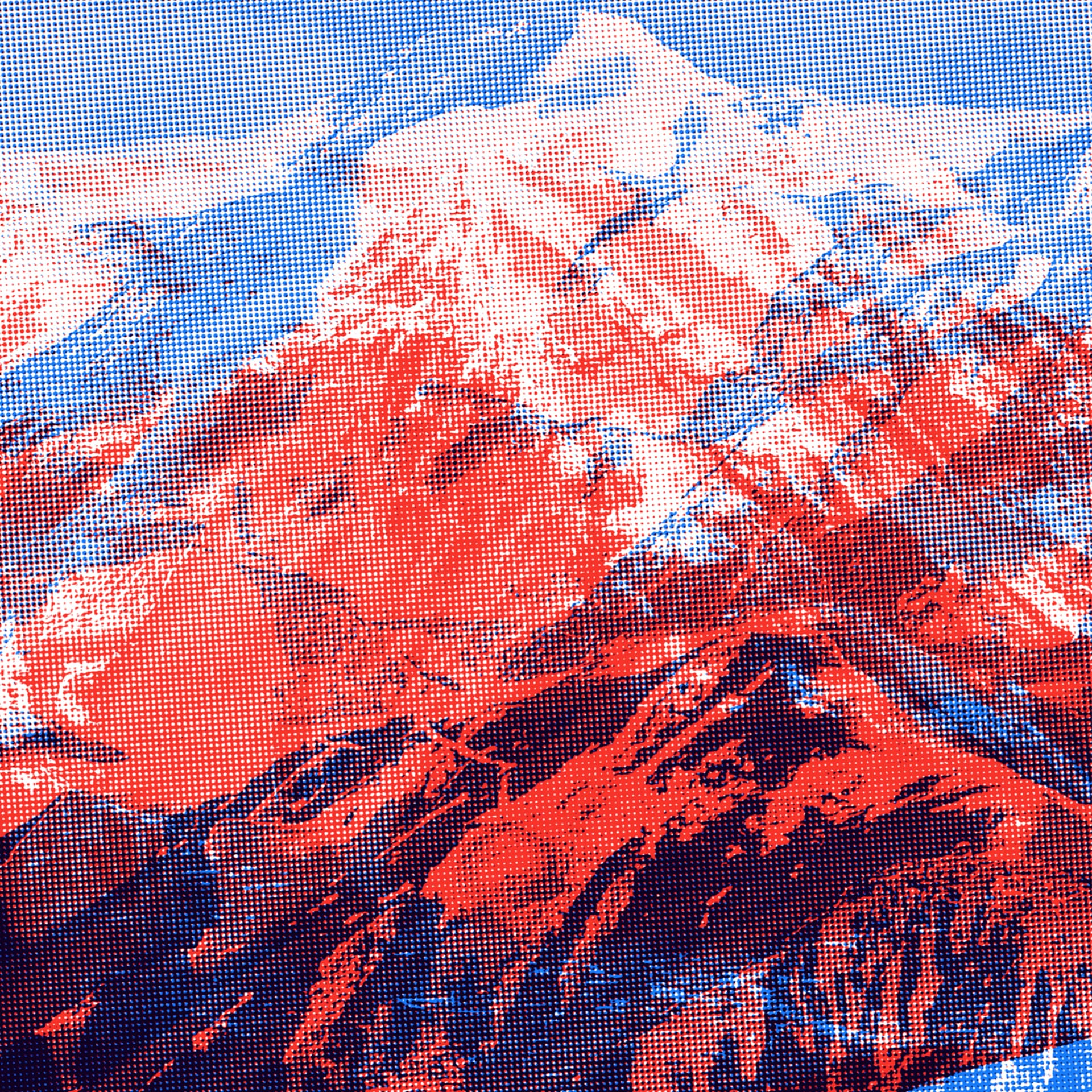 Photography and screen printing about high french landscapes © Pierre d'Alteroche