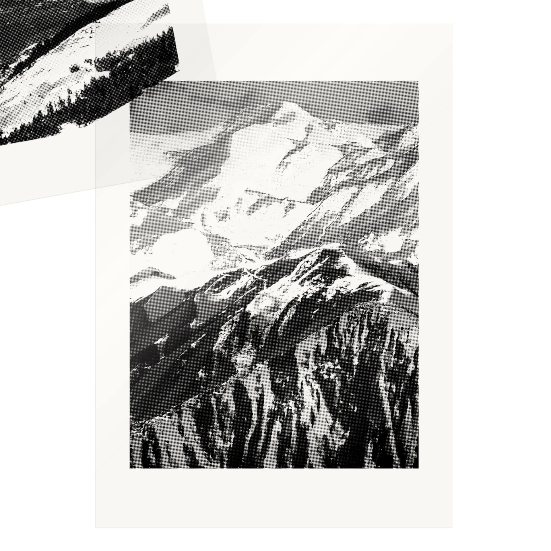 Photography and screen printing about high french landscapes © Pierre d'Alteroche