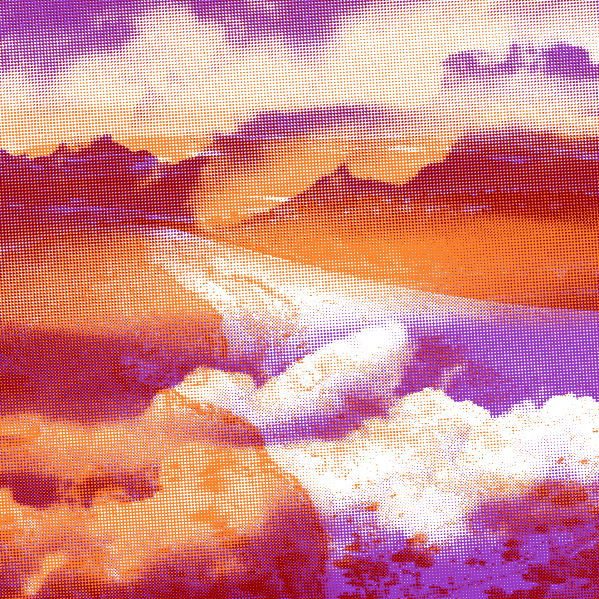 Photography and screen printing about high french landscapes © Pierre d'Alteroche