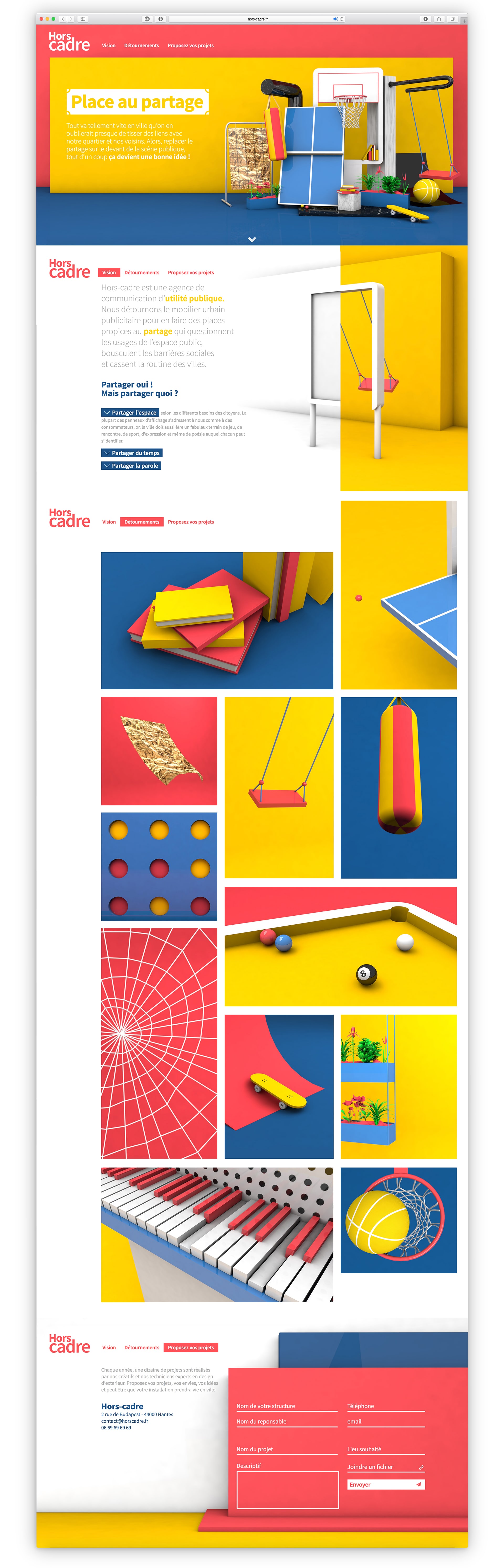 Hors-cadres: diploma project of urban furniture hacking © Pierre d'Alteroche