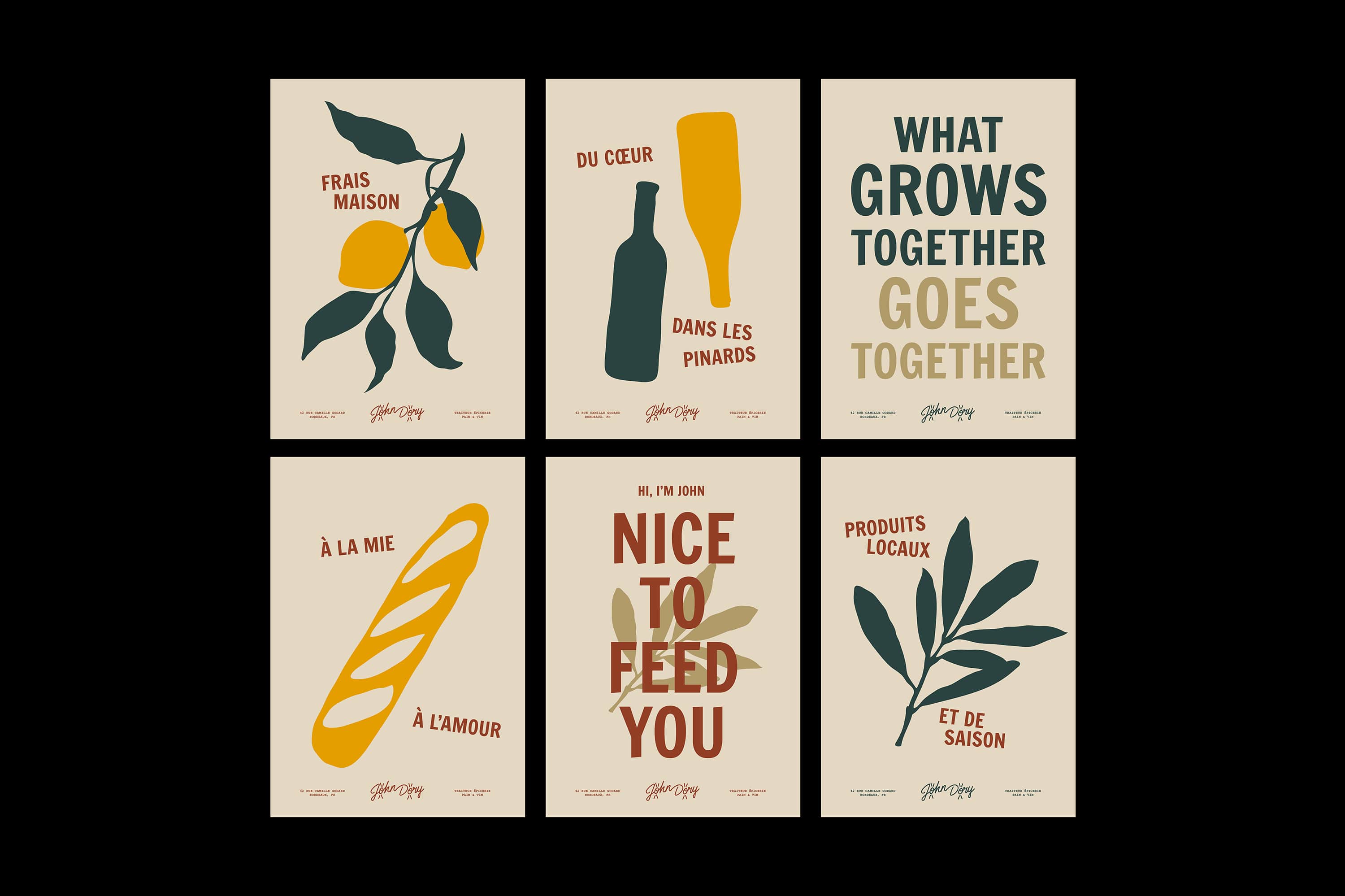 John Dory : branding of a grocery store in Bordeaux © Pierre d'Alteroche