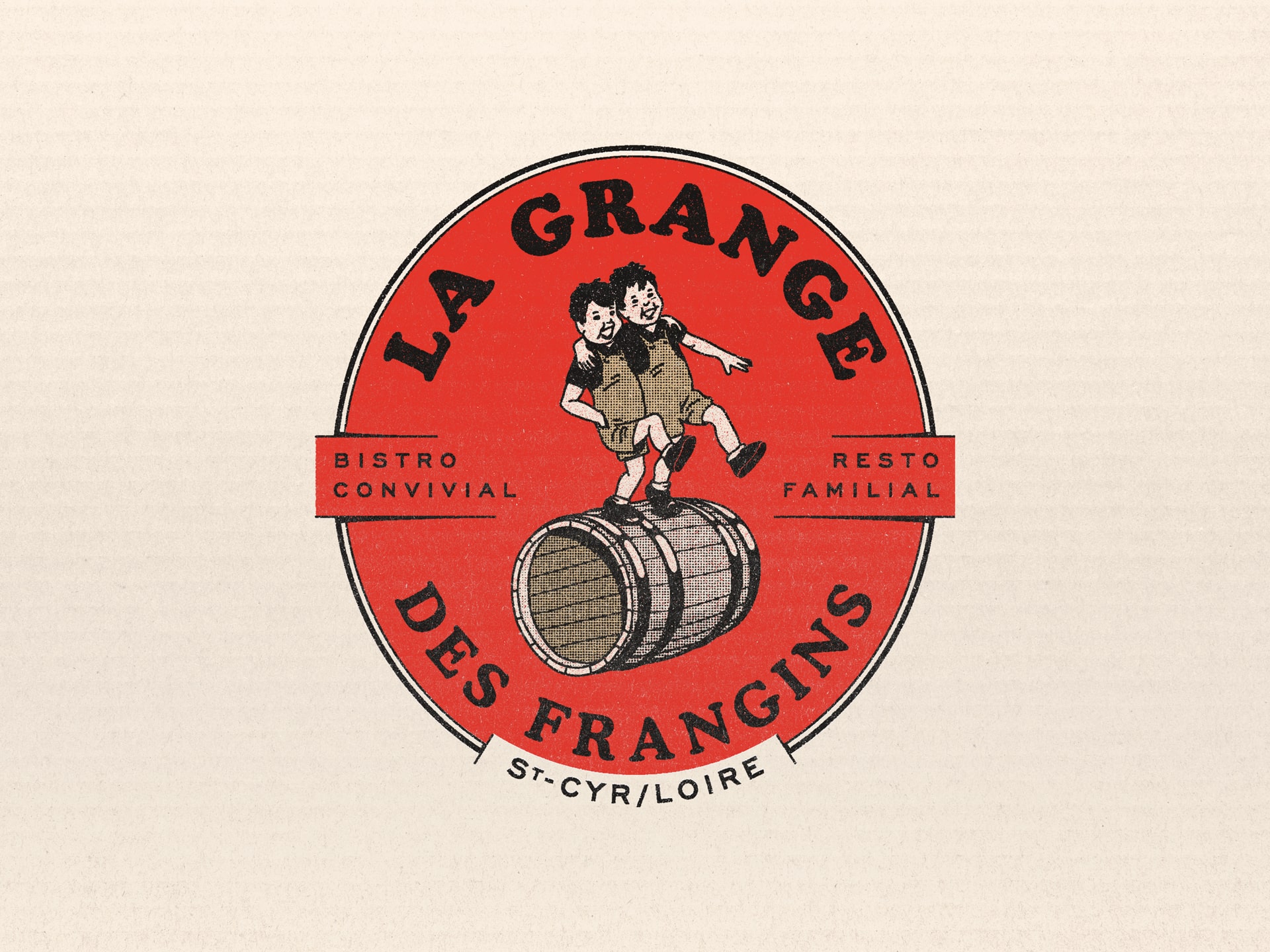 La Grange des Frangins : branding of the restaurant © Pierre d'Alteroche