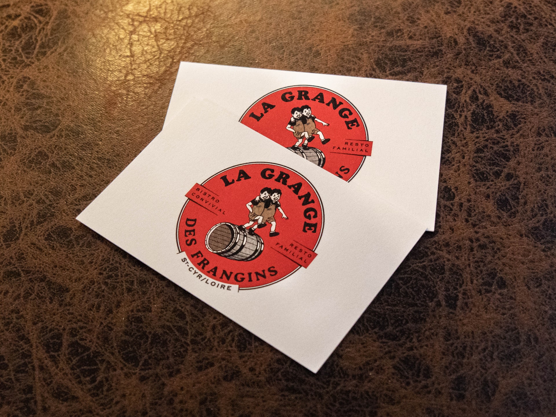 La Grange des Frangins : branding of the restaurant © Pierre d'Alteroche
