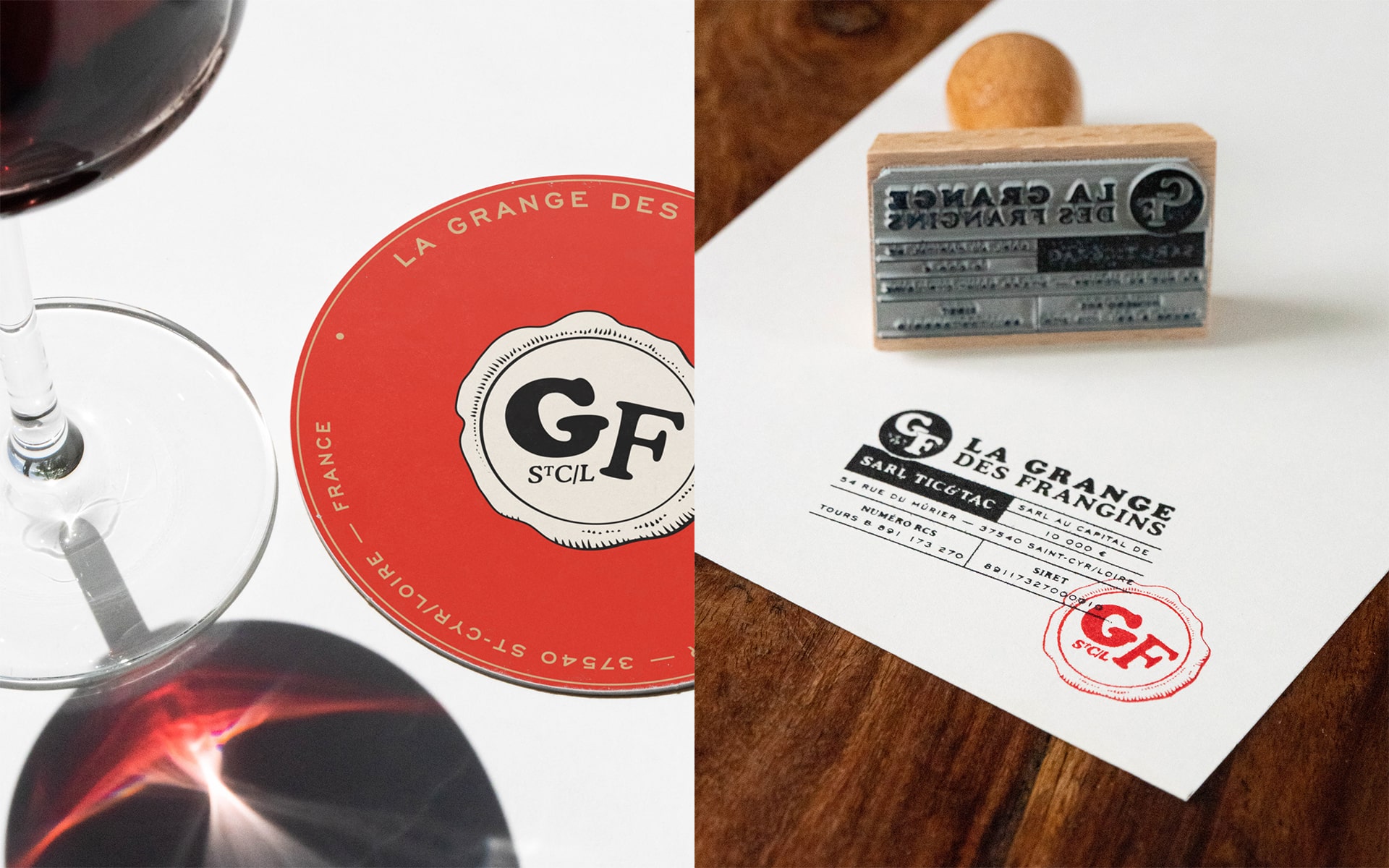 La Grange des Frangins : branding of the restaurant © Pierre d'Alteroche