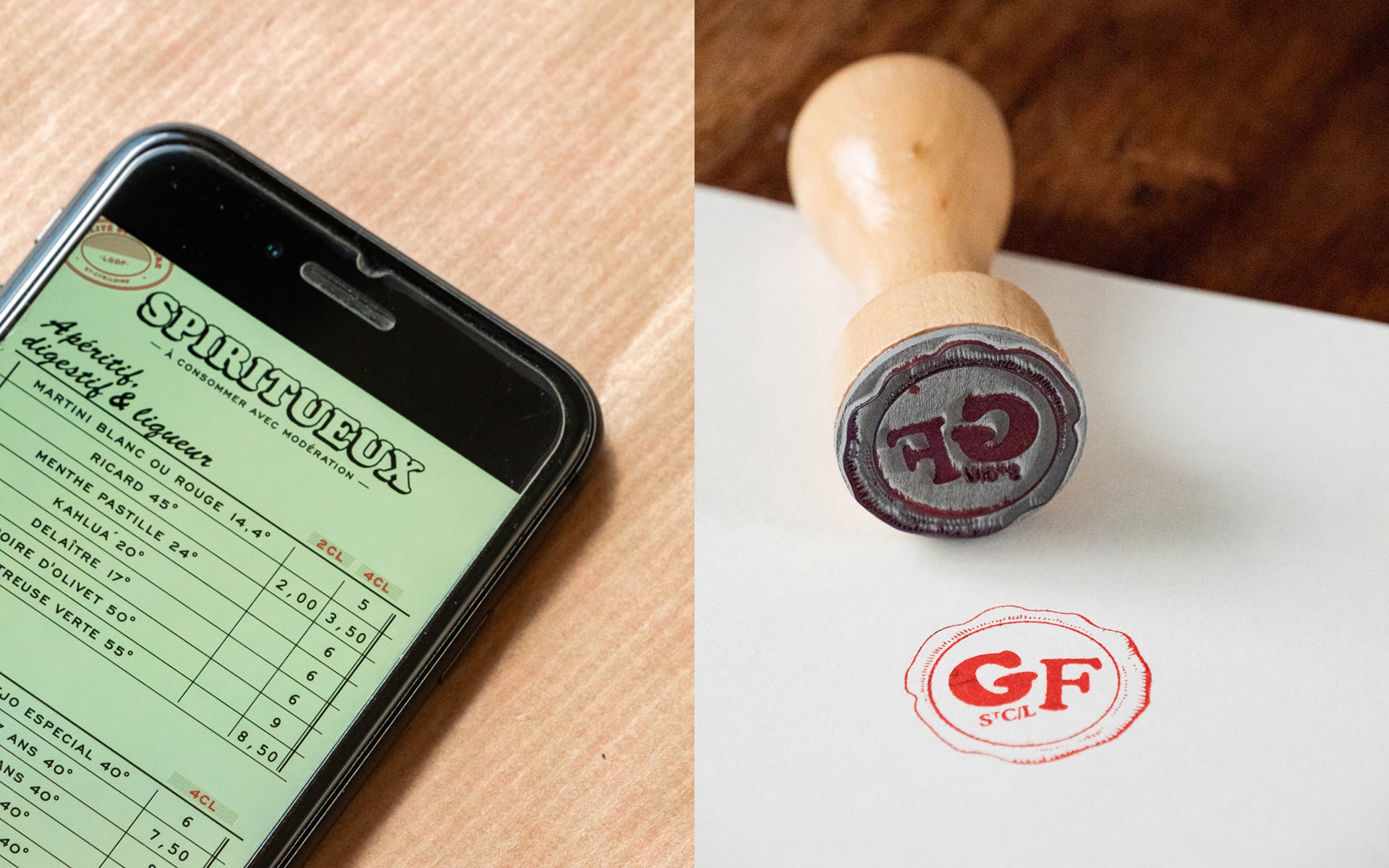 La Grange des Frangins : branding of the restaurant © Pierre d'Alteroche