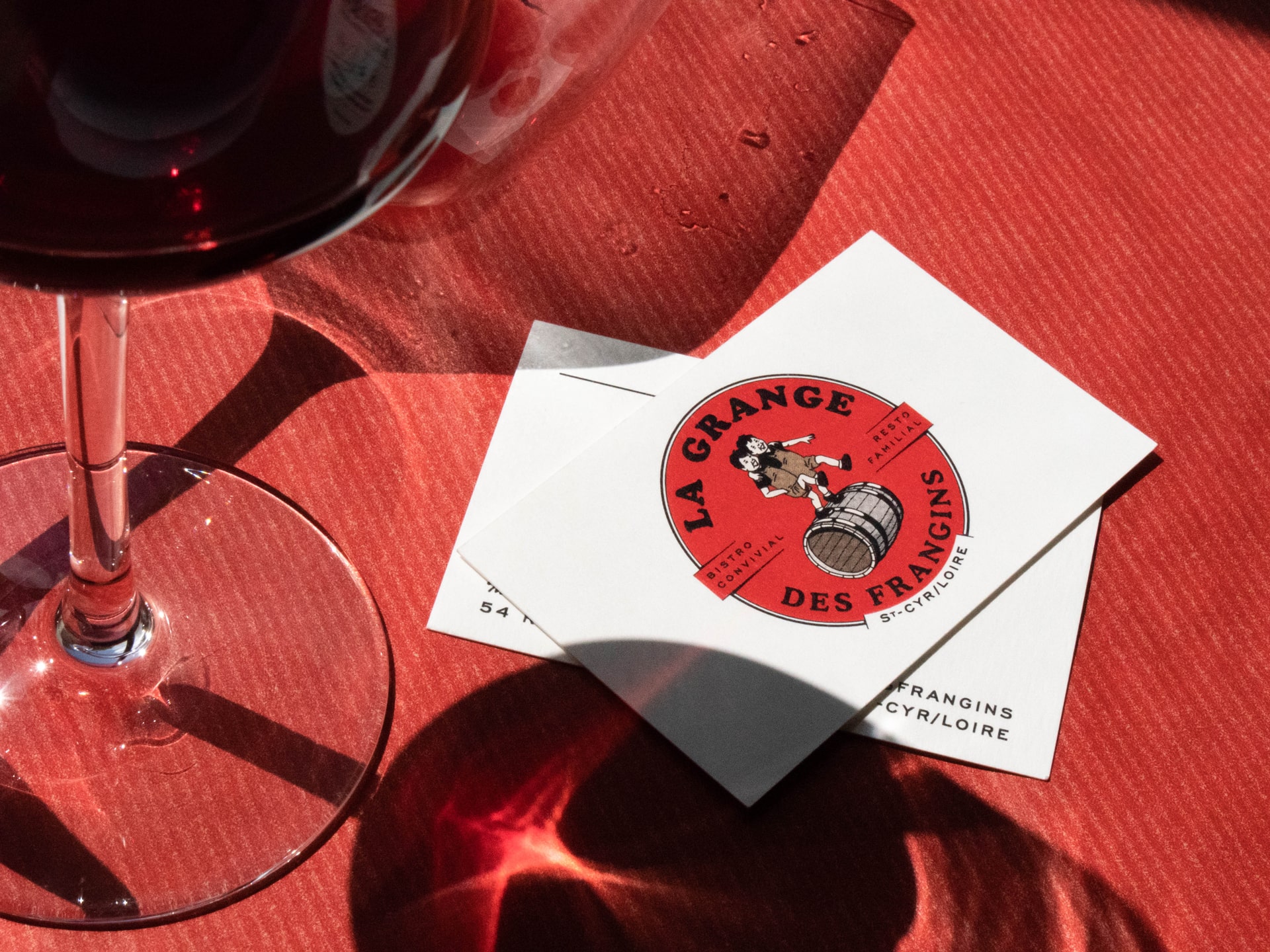 La Grange des Frangins : branding of the restaurant © Pierre d'Alteroche