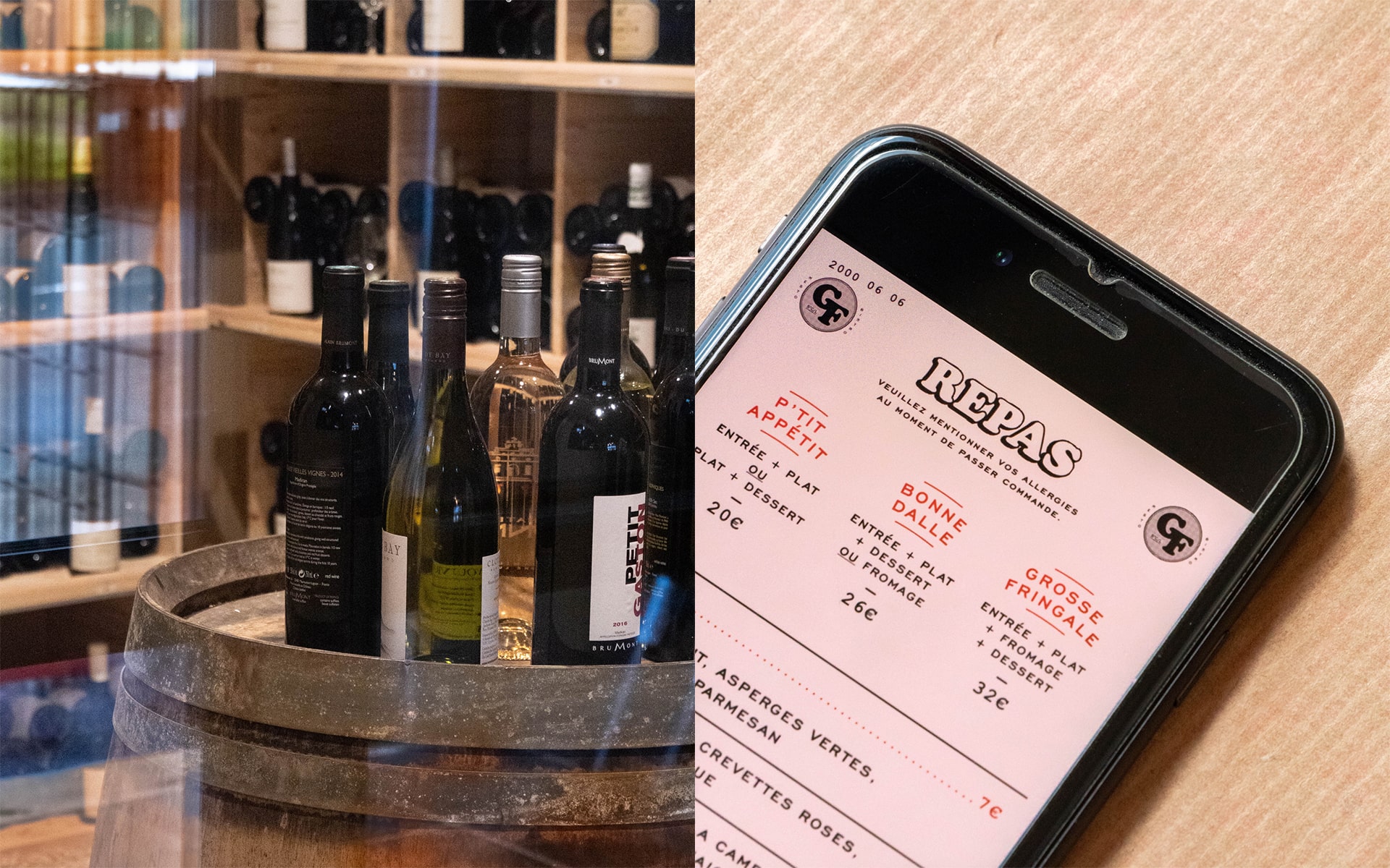 La Grange des Frangins : branding of the restaurant © Pierre d'Alteroche