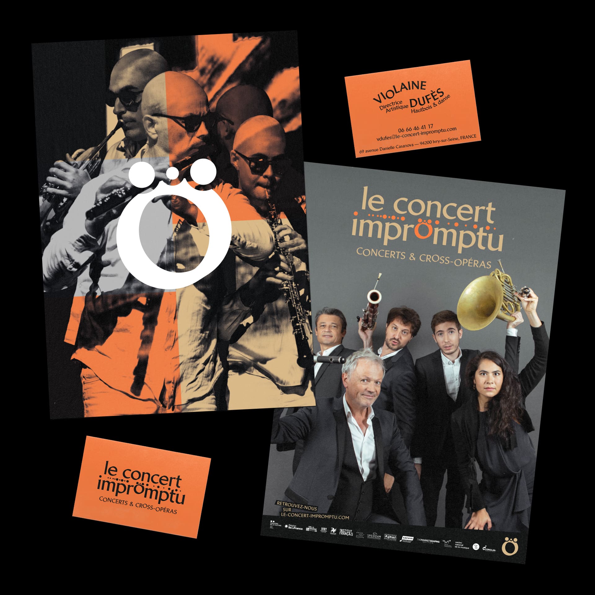 Le Concert Impromptu : branding and print © Pierre d'Alteroche