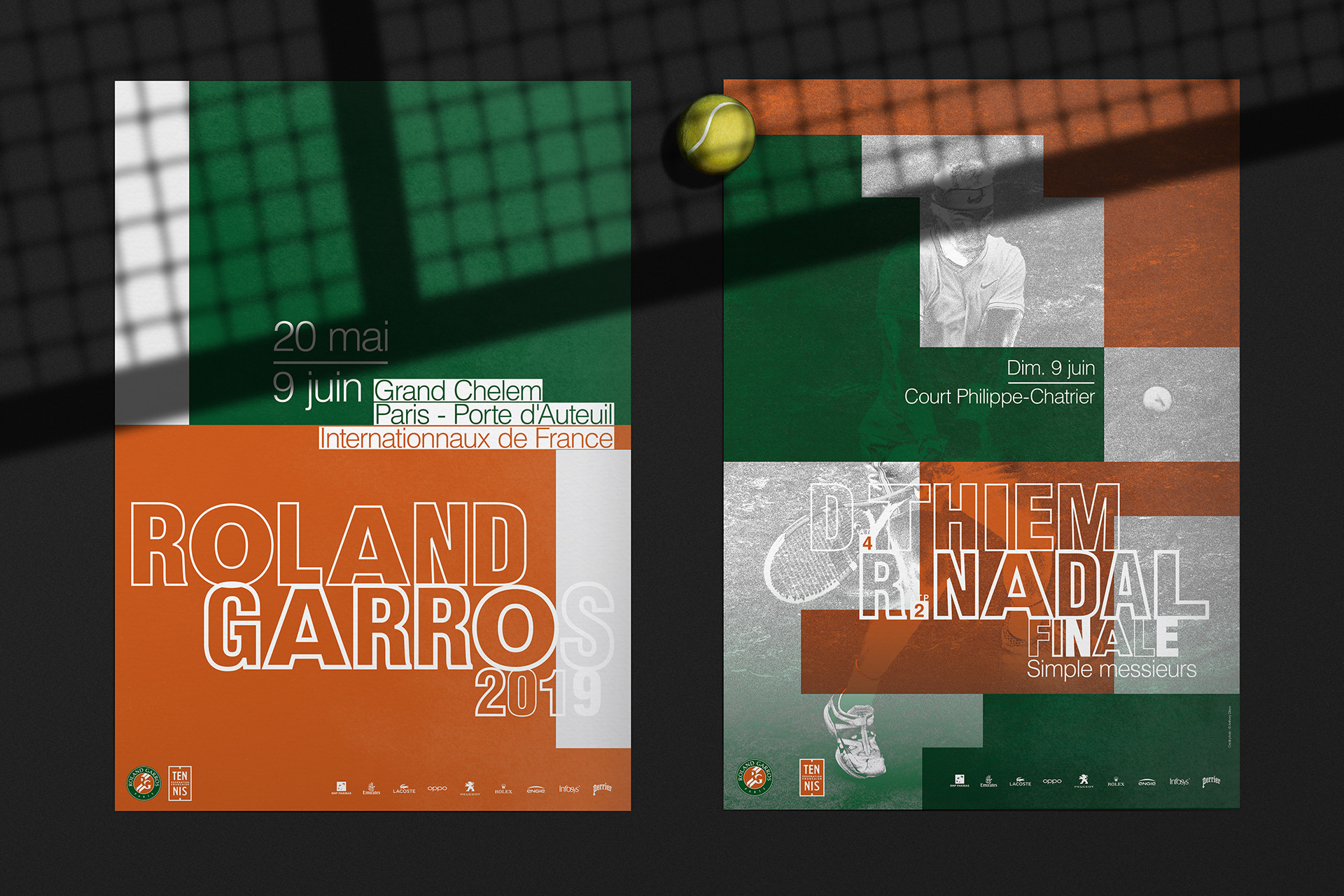 Roland Garros 2019 posters © Pierre d'Alteroche