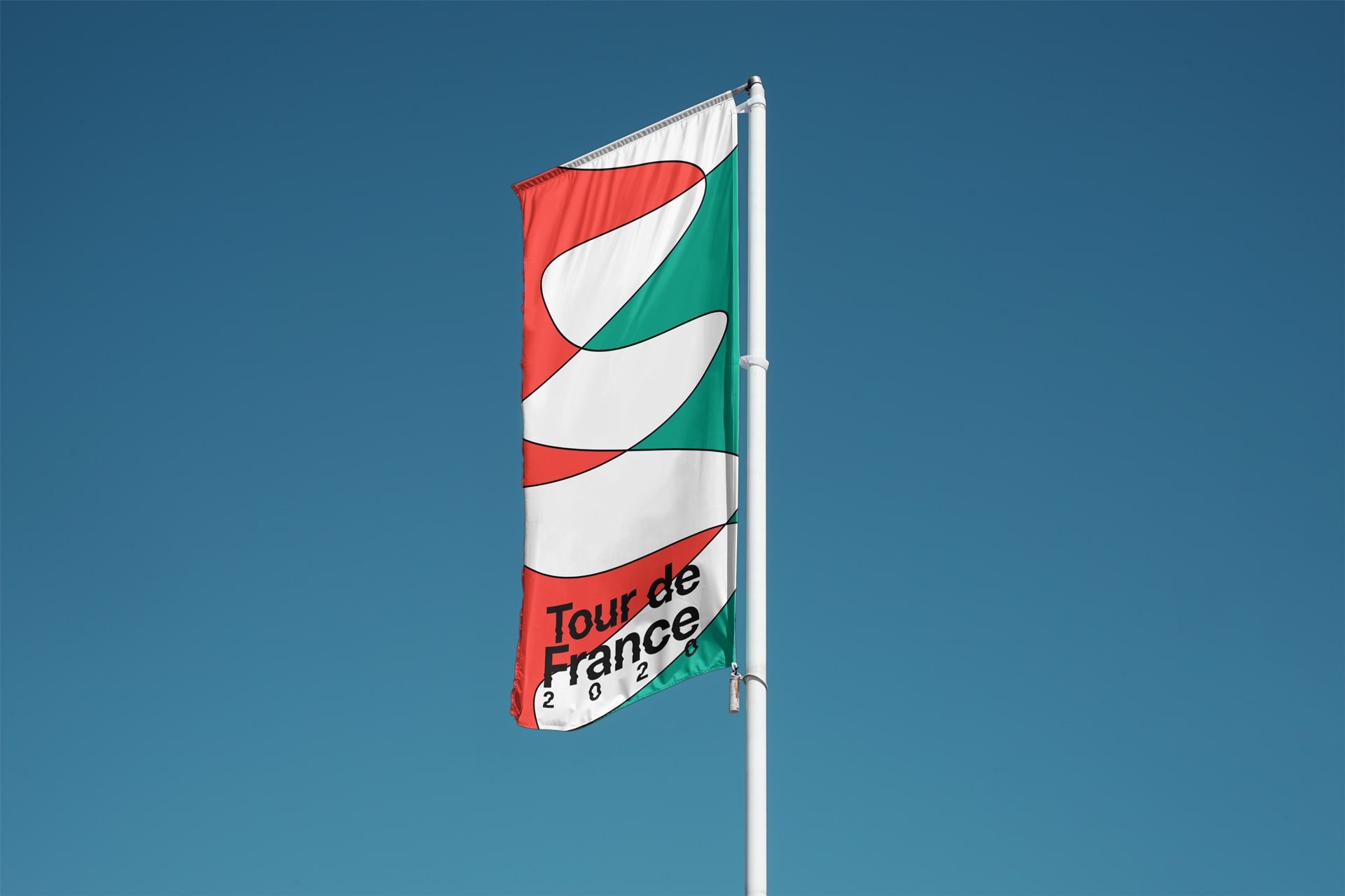 Fictionnal visual identity of the Tour de France 2020  highlighting the richness of the French landscapes © Pierre d'Alteroche