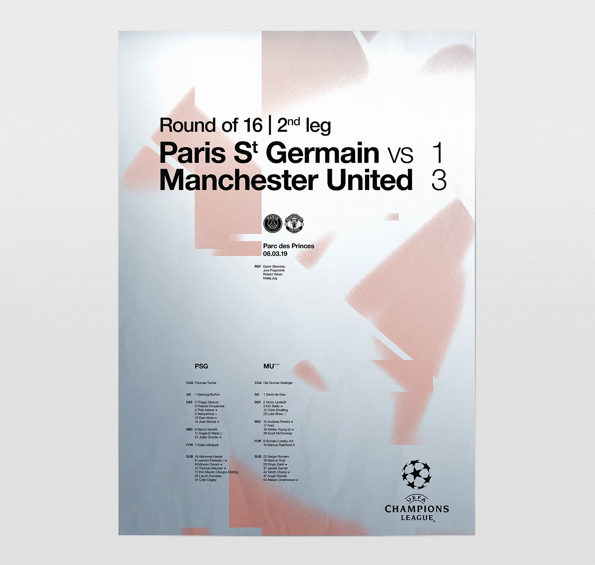 UEFA Champions League 2018-2019 posters © Pierre d'Alteroche