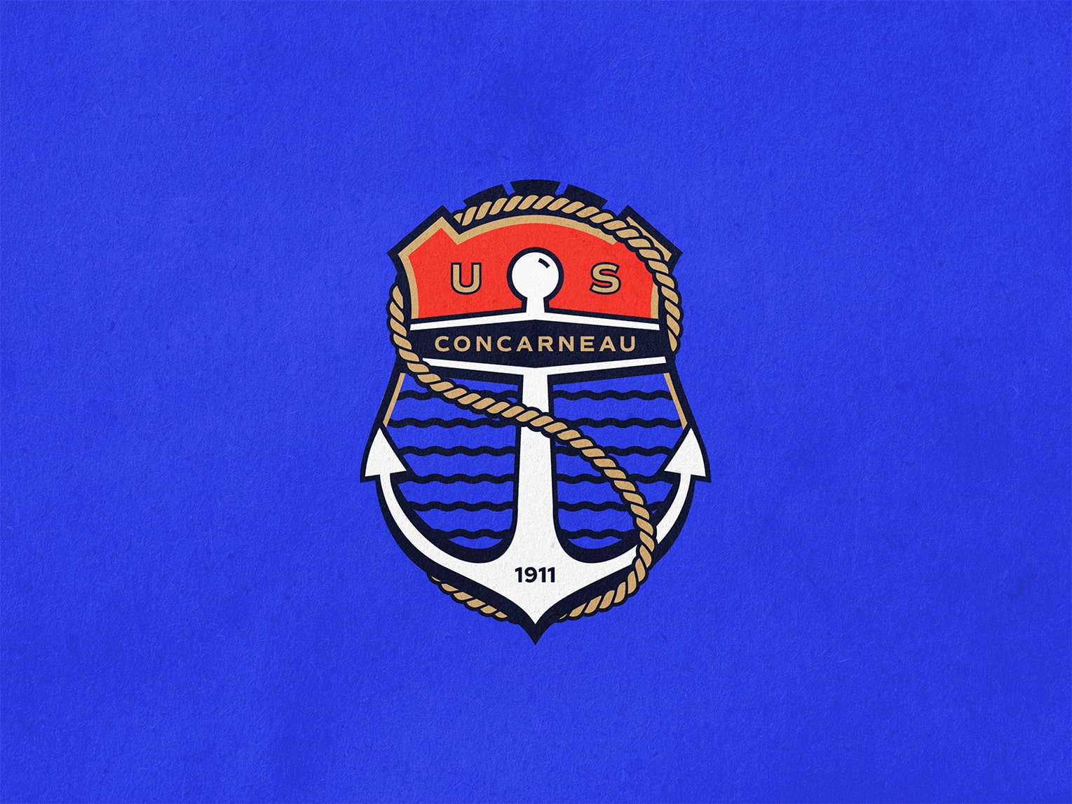 US Concarneau : branding of a football club in Bretagne © Pierre d'Alteroche