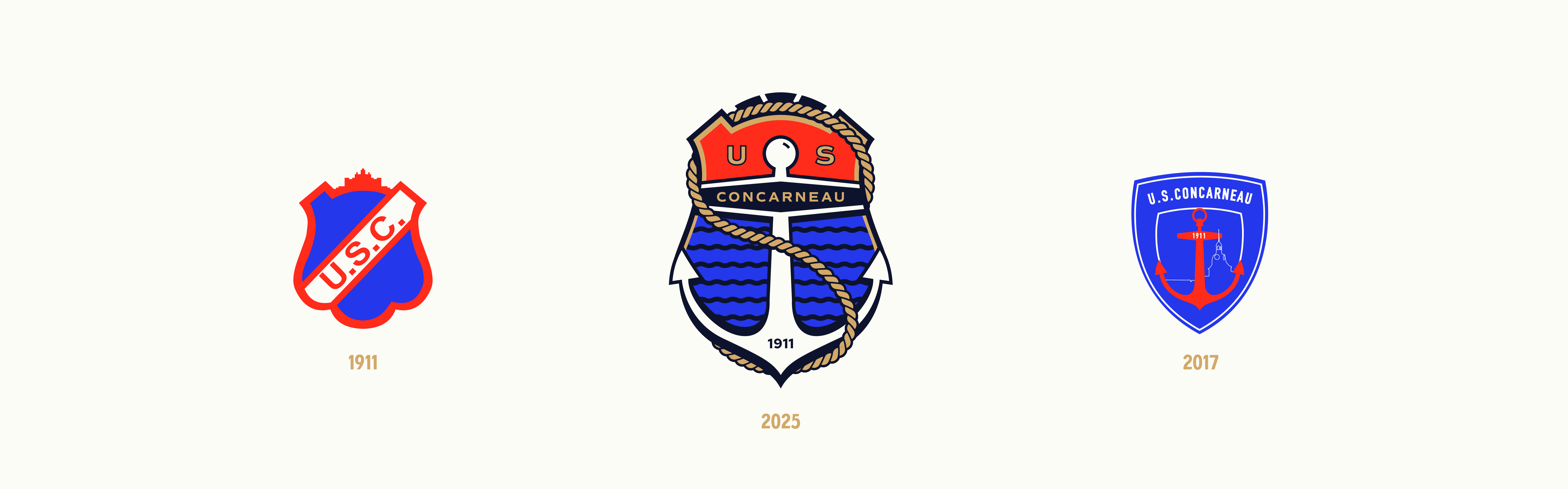 US Concarneau : branding of a football club in Bretagne © Pierre d'Alteroche