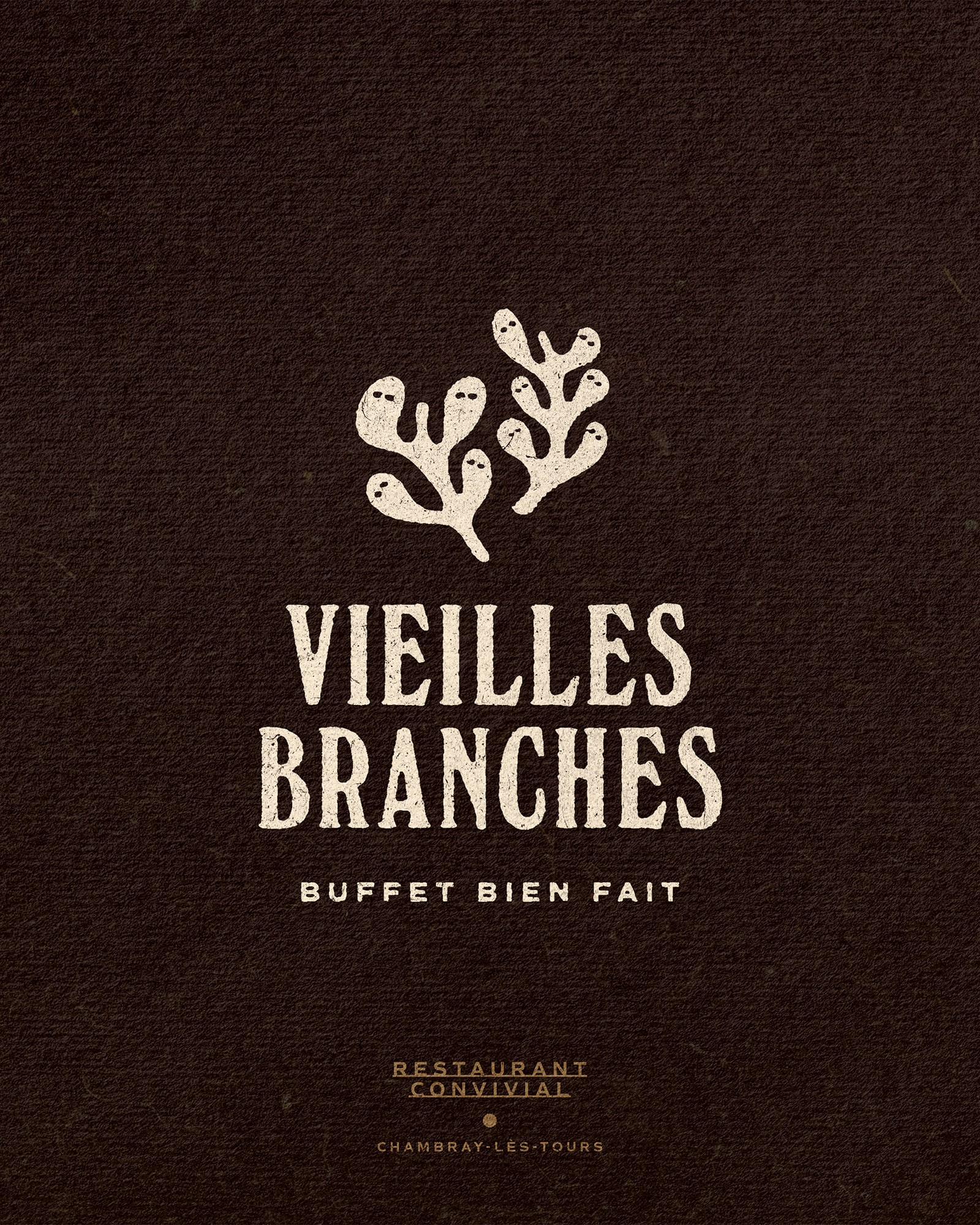 Vieilles Branches : branding of a restaurant in Chambray-les-Tours, France © Pierre d'Alteroche