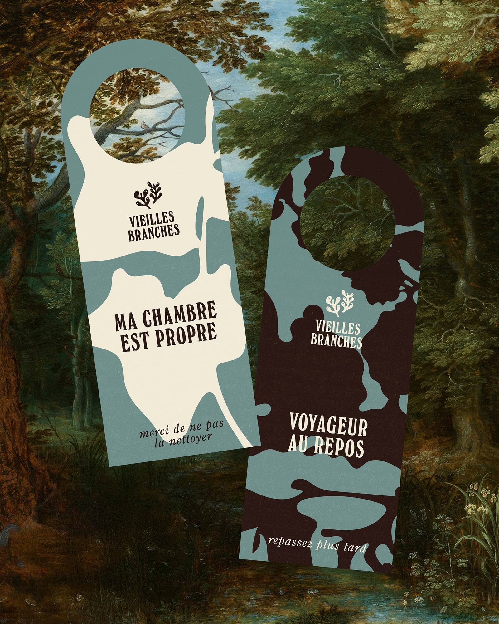 Vieilles Branches : branding of a restaurant in Chambray-les-Tours, France © Pierre d'Alteroche