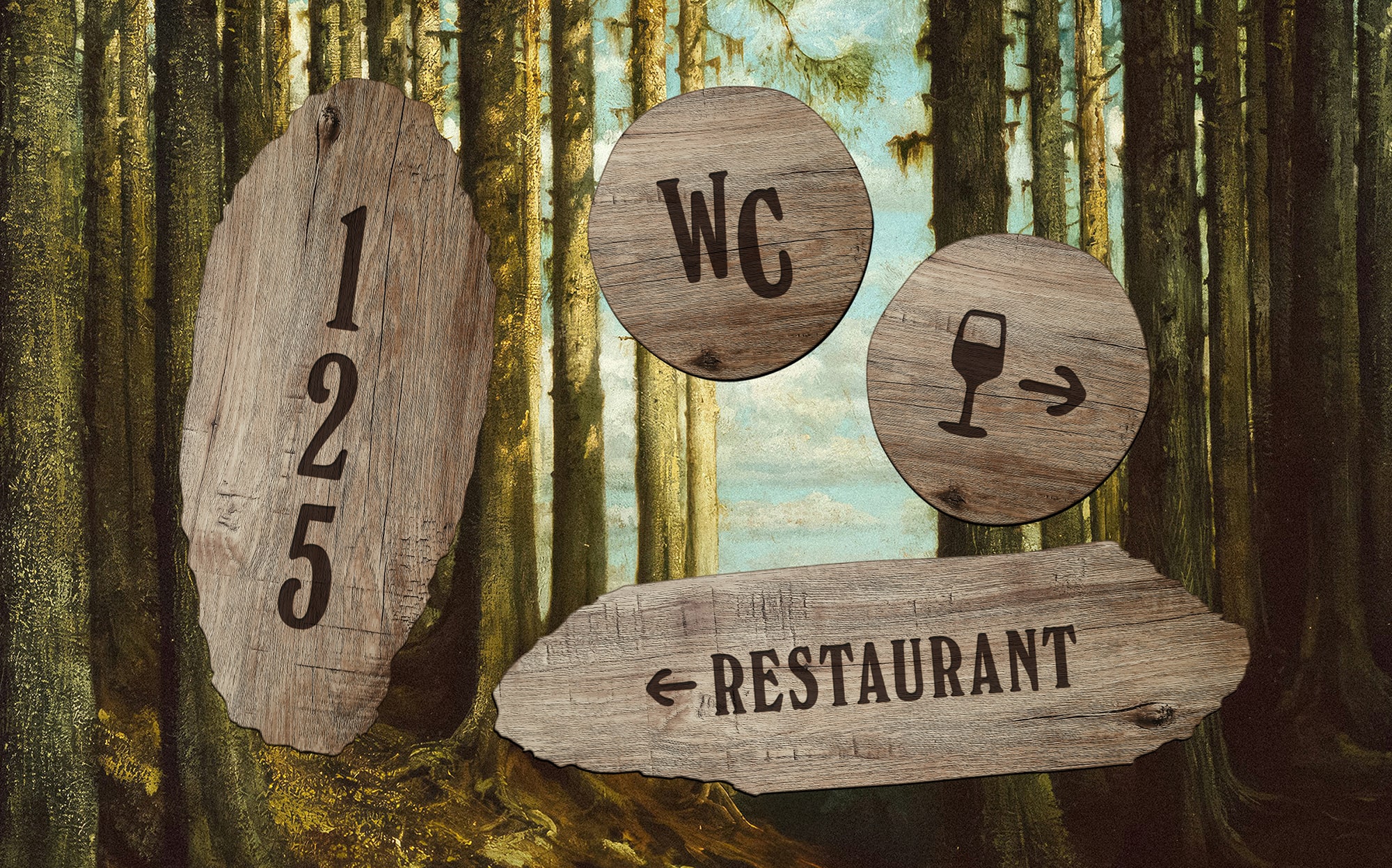 Vieilles Branches : branding of a restaurant in Chambray-les-Tours, France © Pierre d'Alteroche